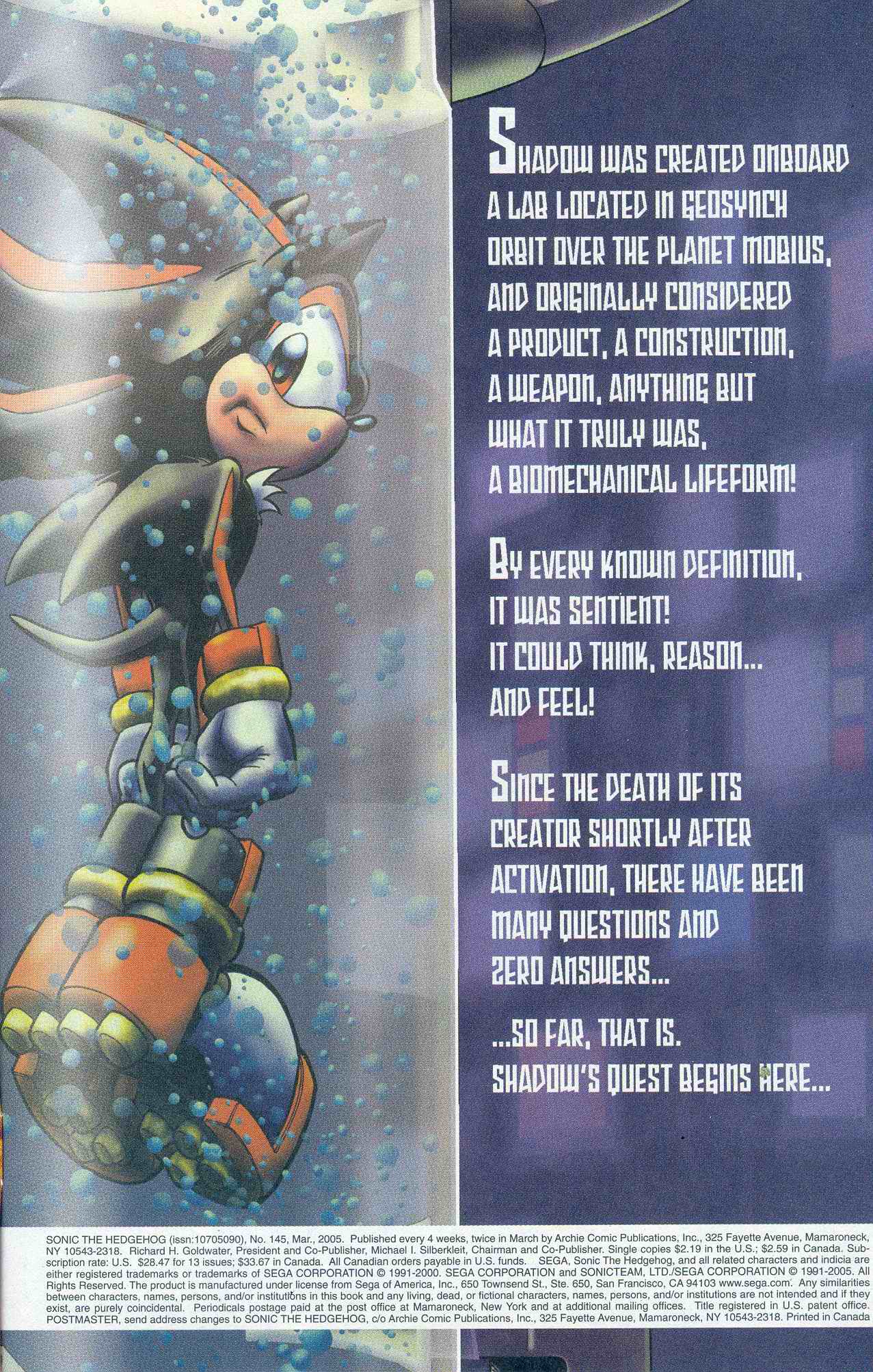 Sonic - Archie Adventure Series March 2005 Page 1
